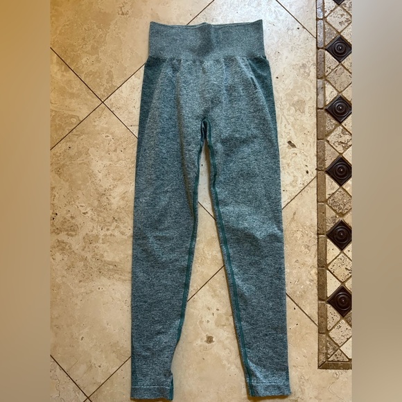 Gymshark Flex High Waisted Leggings - Dark Green Marl - Picture 2 of 4